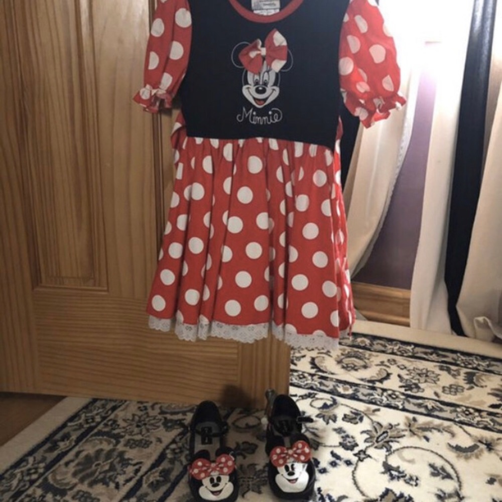 Disney Mini Mouse Dress and Shoes
